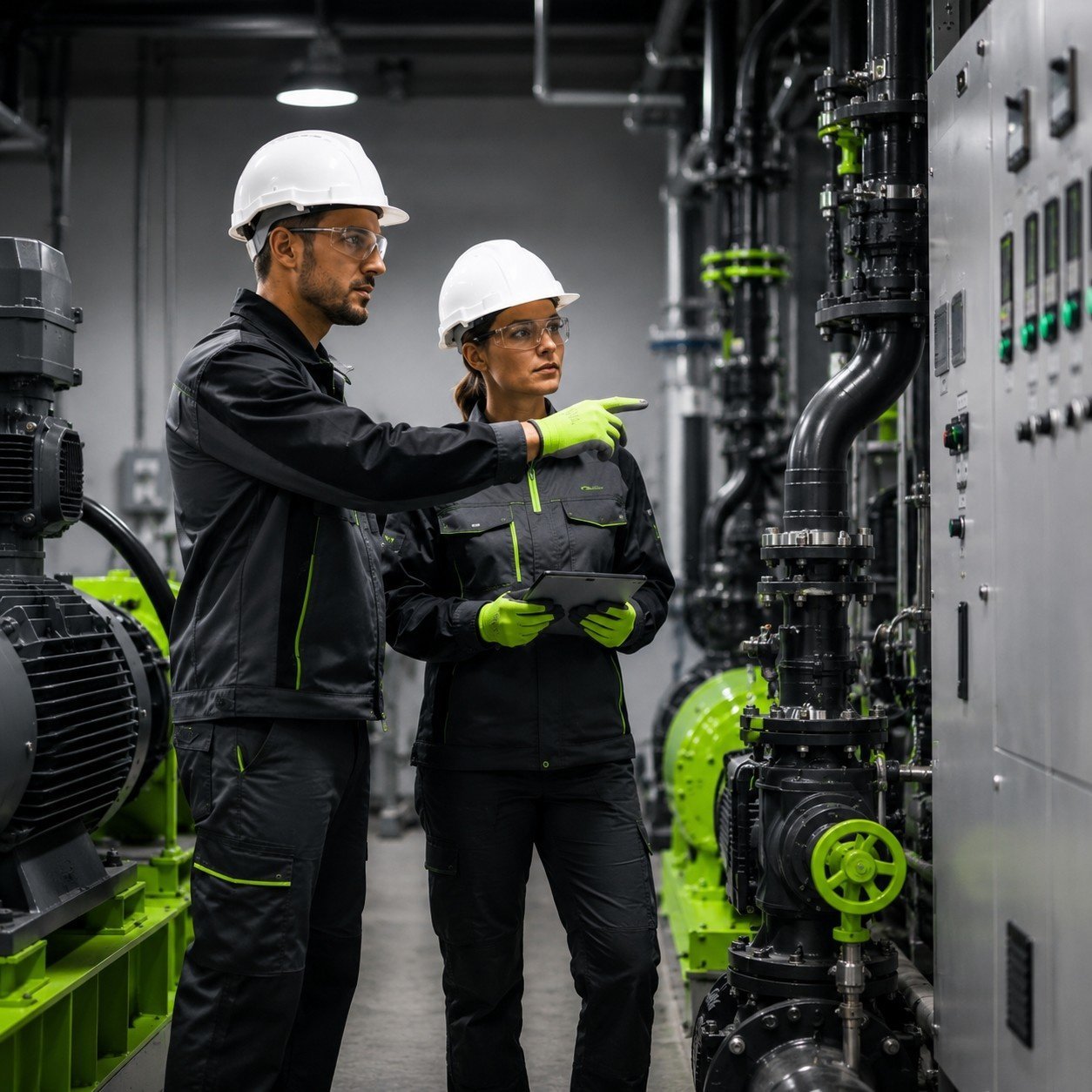 Industrial service and technical work